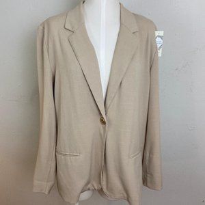 Vintage Tan Color Oversized Fall Blazer / Street Fashion Jacket